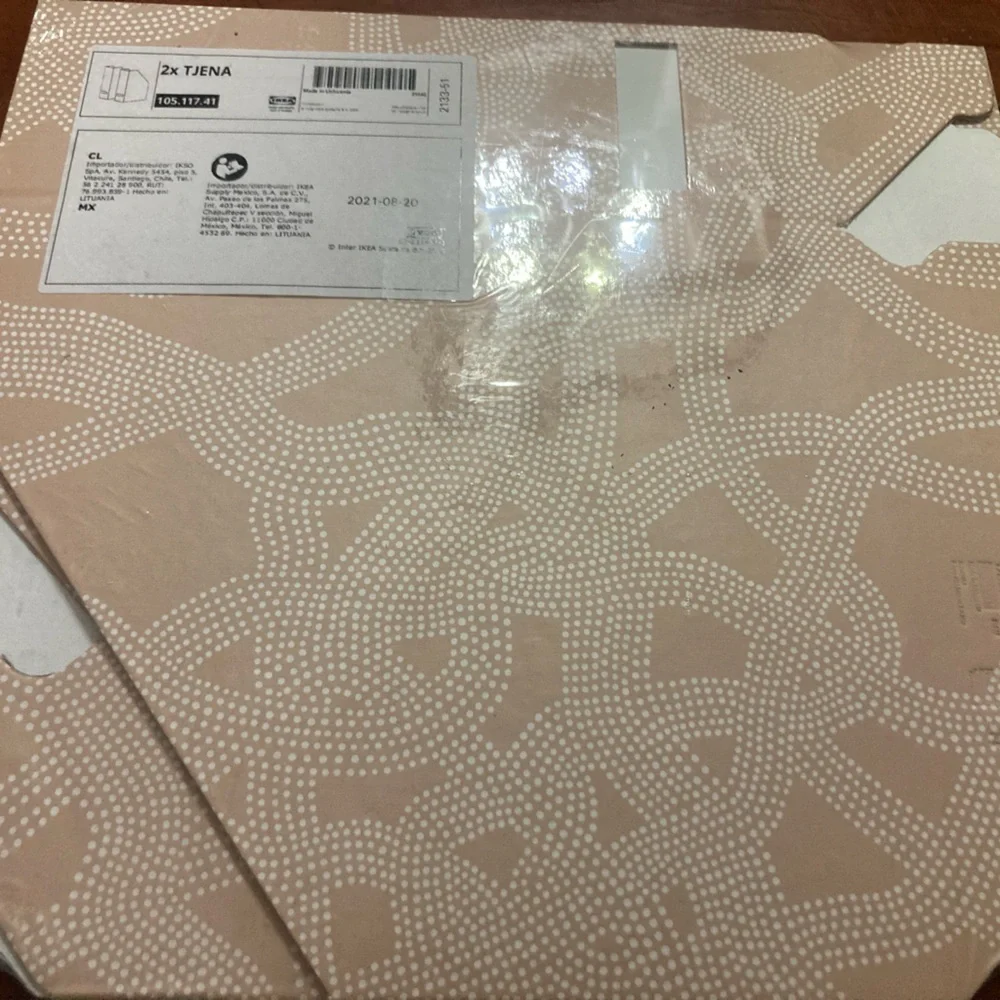 IKEA Tjena 2 pack of magazine files. New in package. See pictures for design